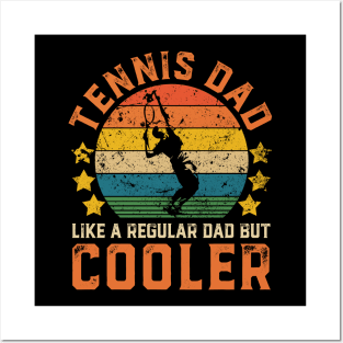 Tennis Dad Funny Vintage Tennis Father's Day Gift Posters and Art